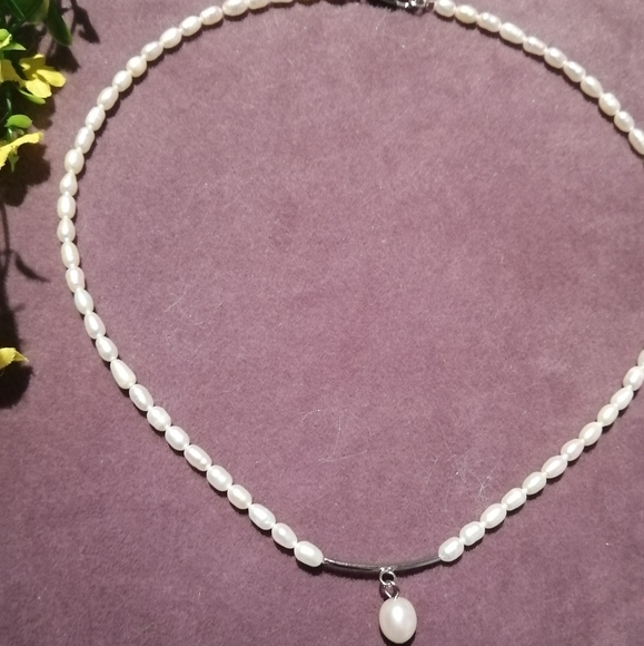 pearls only Jewelry - Genuine Freshwater Pearl Choker Necklace